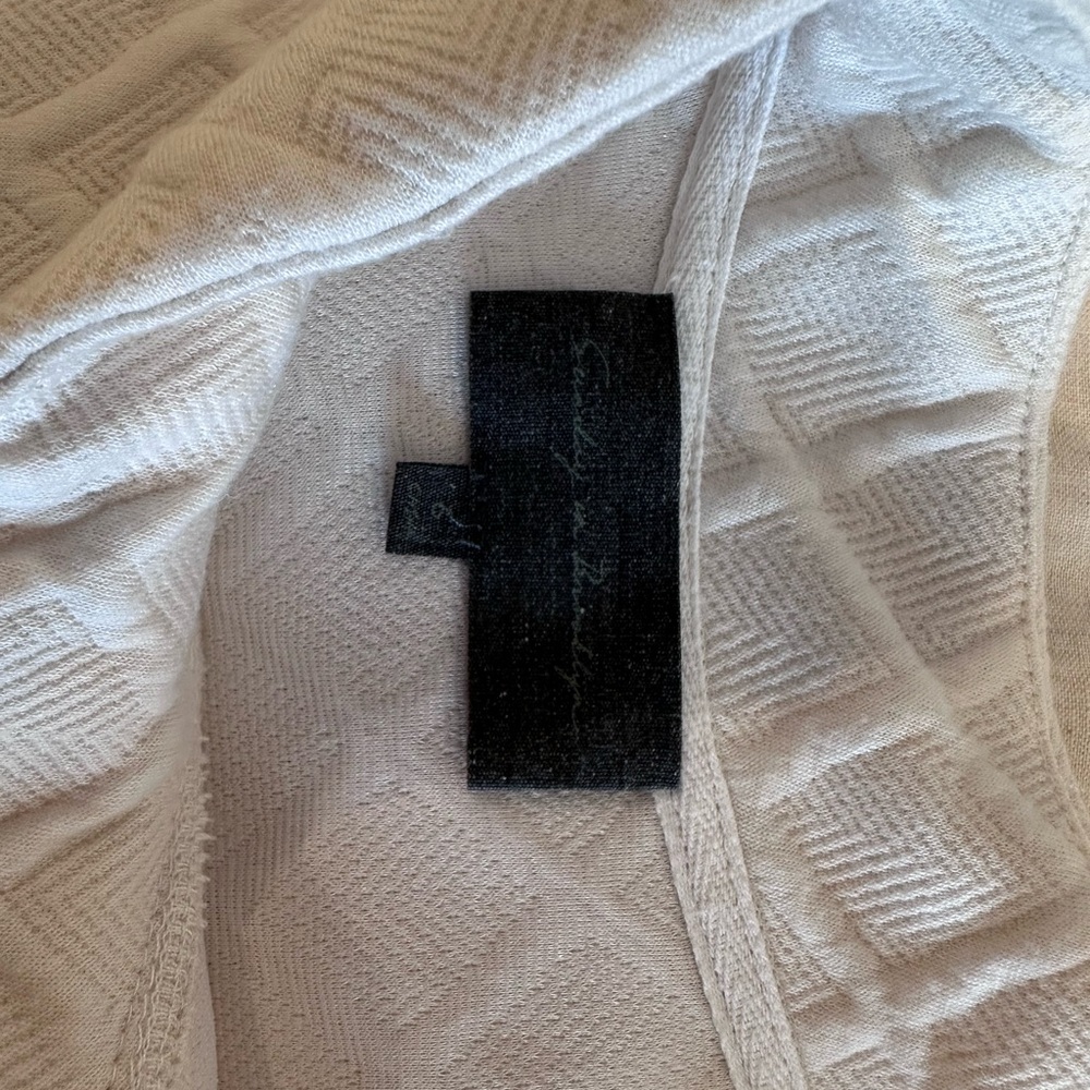 Anthropologie White Quilted Turtleneck Sweater - Picture 3 of 4